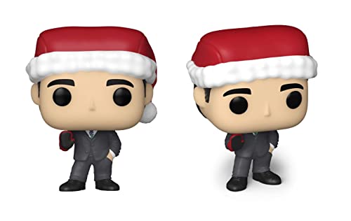 Funko Pocket Pop! The Office - Michael Scott - Tree Holiday Box 4 Pieces - Llavero - Minifigura de Vinilo Coleccionable Llavero Original - Relleno de Calcetines - Idea de Regalo - TV Fans