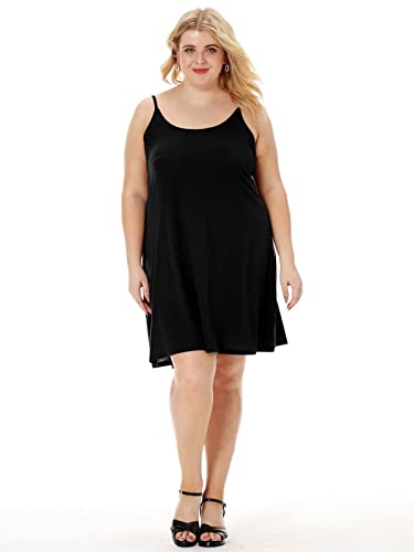 7th Element Plus Size Slip Dress for Women Under Dresses 2025 Spaghetti Strap Cami Camisoles Sun Tank Sleeveless Sundress2
