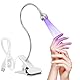 5 W UV-Lampe für Nägel, Gel, Mini-Nageltrockner, UV-Lampe für Nägel, Gel, professionelle Maniküre, UV-Lampe, mit 360 Grad drehbarem Kopf, für die Maniküre, trockene Finger
