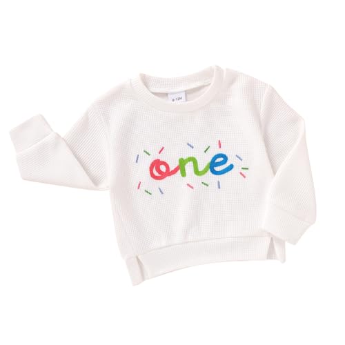 YOUNGER STAR Baby Girl 1st Birthday Outfit in My One Year Old Era Sweatshirt Long Sleeve Shirt Top Fall Winter Clothes