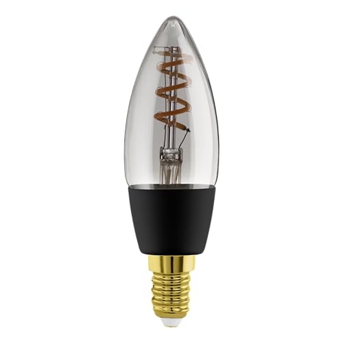 Eglo connect.z Smart-Home LED decorative light bulb E14, C35, ZigBee, app and Alexa voice control, dimmable, warm white