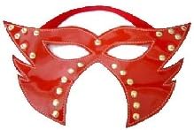 NEW Red Fantasy Faux Leather Studded S&m Masquerade Mask! Offered By the Candie Store (Beware of Imitators!)