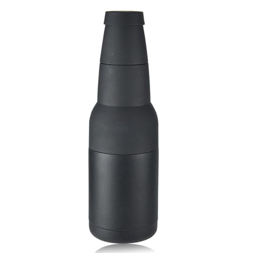 Enfriador de latas y botellas de cerveza, Enfriador de latas de cerveza de 12 oz Aisladores de botellas de cerveza de acero inoxidable Enfriador de cerveza de doble pared con