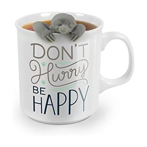 Genuine Fred Fred & Friends TWO FOR TEA Infuser and Mug Gift Set, Slow Brew - 5161087