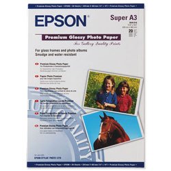 Epson Wysokiej jakości papier fotograficzny błyszczący 255 g/m² A3 Ref S041315 [20 arkuszy]