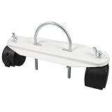 Toyvian Mobile 360° Drehbare Rollenhalterung für Terrassenheizstrahler Universelles Heizgerät Rollenset aus ABS und Eisen Bodenschonend mit Bremse Einfache Montage Kompatibel für