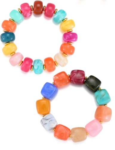 Stackable Stretch Beaded Bracelet Set - image 1