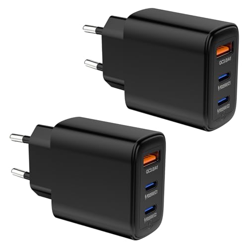 Caricabatterie rapido 50 W PPS a 3 porte USB-C per smartphone