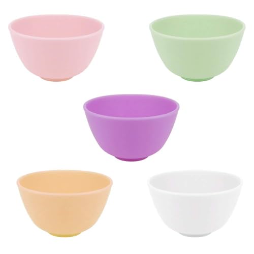 Set de 10 tazones de silicona multicolor para mezcla miniatura 2