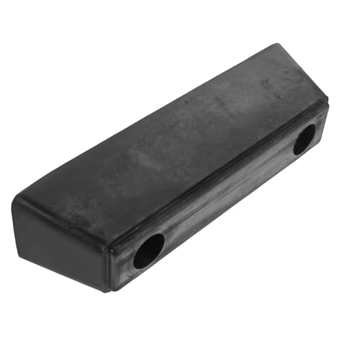 Butoir en caoutchouc noir pour pare-chocs de camion avec entraxe de 12.5 cm