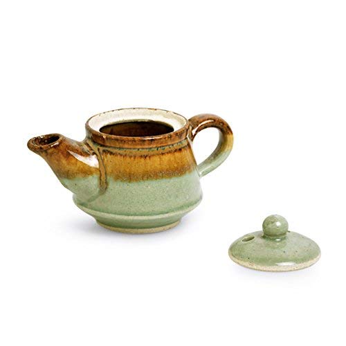 Aport Presents Studio Ceramica Ceramica Fragranze Domestiche Umidificatori Cum Olio Profumato Diffusore Aromatico (Marrone E Verde Pistacchio) (11,5 Cm X 10,9 Cm X #Aport-086