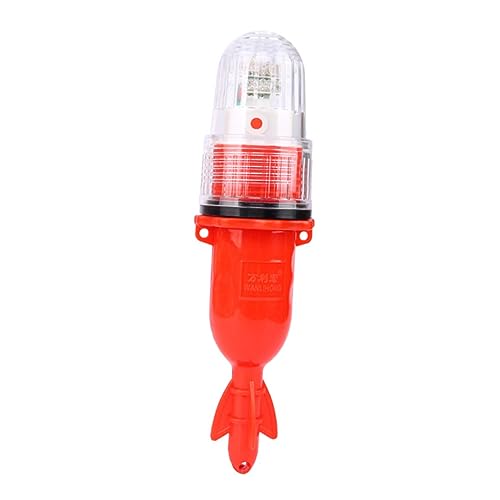 Sosoport Luz De Pescado Lámpara De Cabeza Cucharas De Pesca Led Lámpara De Pesca Submarina Luces Luz De Pesca De Caída Profunda Luz De Señuelo De Caída Profunda Noche El Plastico Rojo