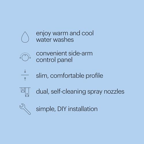 Brondell Bidet - FreshSpa Comfort Plus Bidet Attachment - Dual Temperature and Dual Nozzle with Retractable Nozzles and Self-Cleaning Function thumbnail 3
