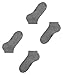 FALKE Men's Happy 2-Pack Sneaker Socks, Breathable, Cotton, Ankle Length, Soft Socks, Lightweight, Trendy Clothing, Grey (Light Grey Melange 3390), 9.5-12, 2 Pairs