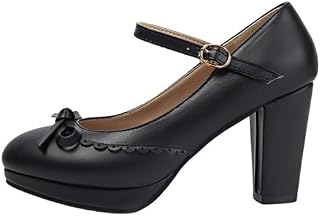 JKaur® Lace Sandal for Women Thick Bottom Heels Round Toe PU Rubber Sole Footwear | Black - 36 Price In India