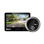 EZVIZ 4K AI Smart Peephole Camera Wireless Door Viewer, Facial Recognition Human Detection, 155° Wide View WDR, Two-Way Talk Weatherproof, 512G Storage No Monthly Fee, Easy Install 14–50mm Doors (EP4)