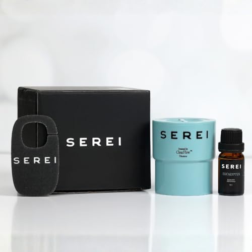 Serei Shower Head Water Filter Replacement - for The Serei Filtered Showerhead - High Pressure Genuine Replacement Filter for Smooth Hair & Skin - Eucalyptus Aromatherapy Included