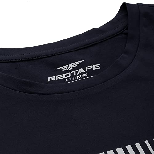 Image of Red Tape Printed Round Neck T-Shirt for Men | Premium Comfort | Versatile Everyday Essential