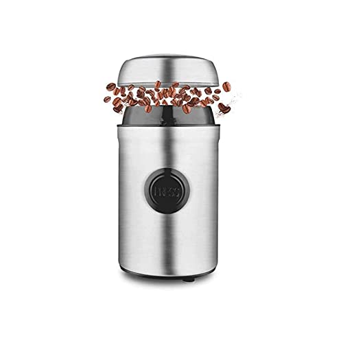 WGLL Molinillo eléctrico para Especias, Hierbas secas y café, 12 Tazas, Plata.