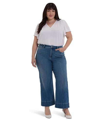 NYDJ Women's Plus Size Teresa Wide Leg