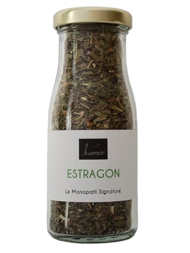 LE MONOPATI - Estragon séché Le Monopati Signature 20g | Herbe Aromatique 100% Naturelle, Saveur Intense & Fraîche pour Cuisine Méditerranéenne, Viandes et Sauces | Origine: Union européenne | Pot en Verre