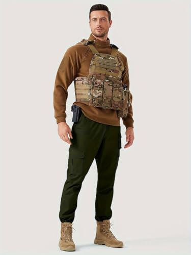 Image of TOPLOT Men's Casual Cargo Pant | Multi-Pocket Utility Design | Comfortable Fit Wear | Durable Construction | Functional Style Look | Easy Movement | Perfect for Casual, Outdoor & Travel (5227)
