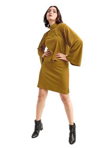 Image of PURVAJA Women's Full Sleeve Top with Skirt Solid Co-ords Set
