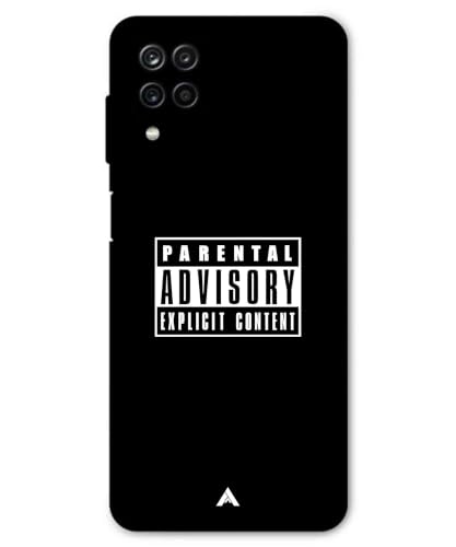 Image of Premium Explicit Case for Samsung Galaxy A12 Soft-Touch Metal TPU Back Cover, Shockproof, Designer, Aesthetic Mobile Phone Case (Glossy Finish)