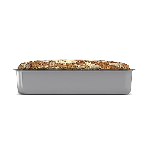 Moule à pain de 1.75 L aluminium gris antiadhésif pour cuisson au four - 5