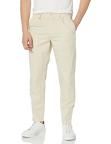 BOSS Men's Slim-fit Tapered Cotton Blend Trousers