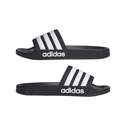 Image of Adidas mens ADILETTE SHOWER CBLACK /FTWWHT /CBLACK Slipper - 7 UK (GZ5922)