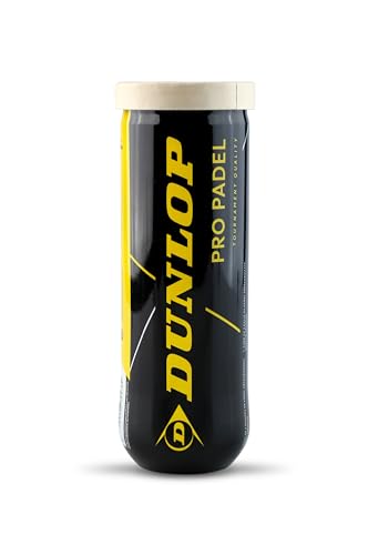 DUNLOP Pro Padel – Padel Bälle für Wettkämpfe und Turniere (1x3er Dose)