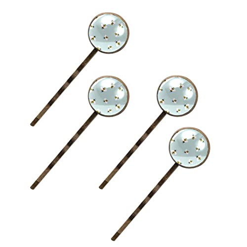 Épingles à cheveux abeille pour femme lot de 4 barrettes dorées