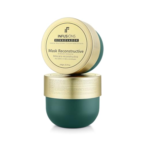 Image of INFUSIONS RENNOVADOR Mask reconstructive is a youth revitalizing for hair. It is ideal for Anti-aging, Sensitized, Color treated and chemically treated hair by Beauty Gang INC.