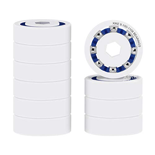 XIKE 10 Pack Wheel Ball Bearings 9-100-1108 or 91001108, Replacement for Zodiac Polaris Pressure Pool Cleaners 360 380 and 3900 Sport ATV Model.