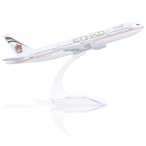 Image of FunBlast Diecast Aeroplane Scale Model - Airplane Miniature Model Only for Display, Size -14 Cm (B777-Etihad)