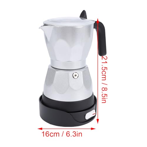 Cafetera Turca Eléctrica Fockety, 3 Tazas, Acero Inoxidable miniatura 4