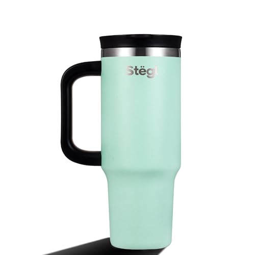 Image of Tumbler with Straw - 900ML Insulated Coffee Tumbler with Handle | Keeps Drinks Hot 12h Cold 24h | Leakproof Travel Sipper for Office Gym