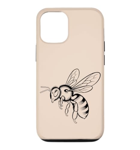 �~�j�}���ȃn�`�̉�U�w�I���C���C���X�g �͂��݂� �X�}�z�P�[�X iPhone 12/12 Pro �p