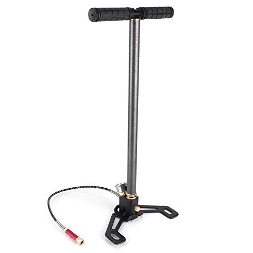 Qiilu High Pressure Hand Pump 3 Stage up to 4500 psi for PCP Pistols, Rifles and Air Guns Tungsten Steel Hand Pump