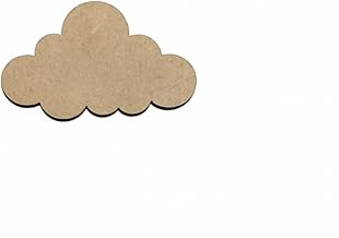 Lets DIY Cloud Shaped Cutouts - MDF Craft Shapes for Art, Painting & Home Décor (Size Up to 1.5 INCH Assorted) | Gift kit for Boys and Girls | Birthday Gift | Festival Gift | 20 Pcs