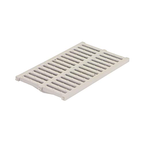 NDS 847, 12-Inch Pro Series Channel Drain Grate, 11-3/4-Inch wide X 19-5/8-Inch long, Drain Heavy Flows of Surface Water from Patios, Plazas, Parking lots, and Sports fields, Gray