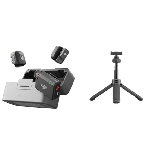 �y�Z�b�g�����zDJI Mic Mini�i2 TX + 1 RX + �[�d�P�[�X�j �s���}�C�N ���C�����X ���y�� 48���Ԏg�p �m�C�Y�L�����Z�����O ���������@�\ �J�����^iPhone�^Android�p���C�����X�}�C�N Vlog�B�e �X�g���[�~���O + O