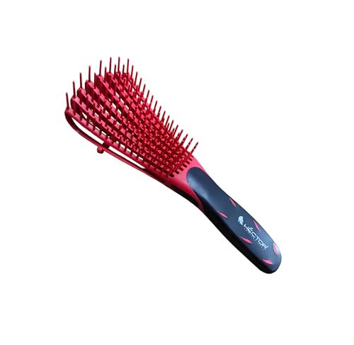 Image of Hector Professional Detangling Brush For Black Natural Hair, Detangler Brush For Curly Hair | Faster N Easier Detangle Wet Or Dry Hair With No Pain