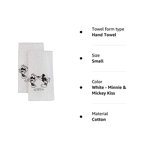 Disney 100% Cotton Kitchen Towels, 2Pk-Soft And Absorbent Decorative Kitchen Towels Perfect For Drying Dishes And Hands-Machine Washable Kitchen Towel Set, 16 X 28 Inches - Minnie And Mickey Kissing #TOP7