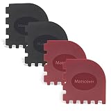 Matscover Grill Pan Scrapers, Cast Iron Scraper with Built-In Adsorption Gadget, Pot Scraper Non Scr