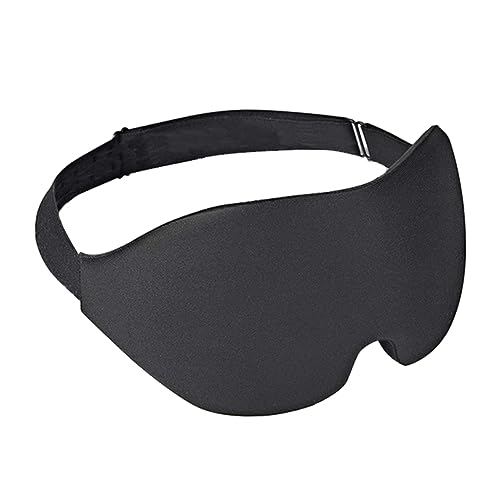 NULYLU 遮光 睡眠アイマスク 設計 目元に優しいカバー 軽量 コンパクト 携帯便利 弾力性のあるストラップ付き 男女兼用 旅行用 アイシェード