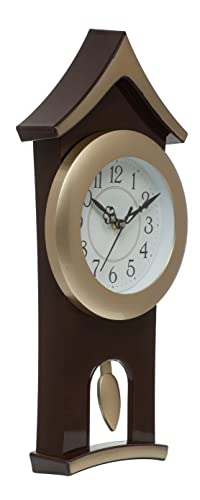 Image of Harbour Analog Stylish New Models Wall Clock with Pendulum for Home Living Room Hall Bedroom (Size Height 40 CM X Width 17.5 CM)- Home Decor Big Size Wall Clock MJ AD 19 GBG 1