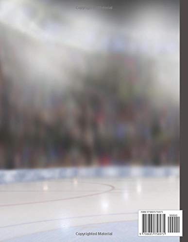 Composition Notebook College Ruled 8,5'' x 11'': Ice Hockey composition notebook, diary - Image 2