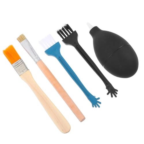 VILLCASE 2 Sets Headphone Cleaning Tool Electronic Cleaning Kit Brush Dust Cleaner Soft Cotton Swabs for Stains Dust Random Color